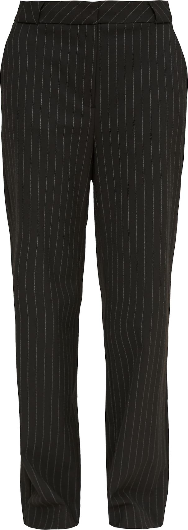 COMMA Kalhoty černá / stříbrná