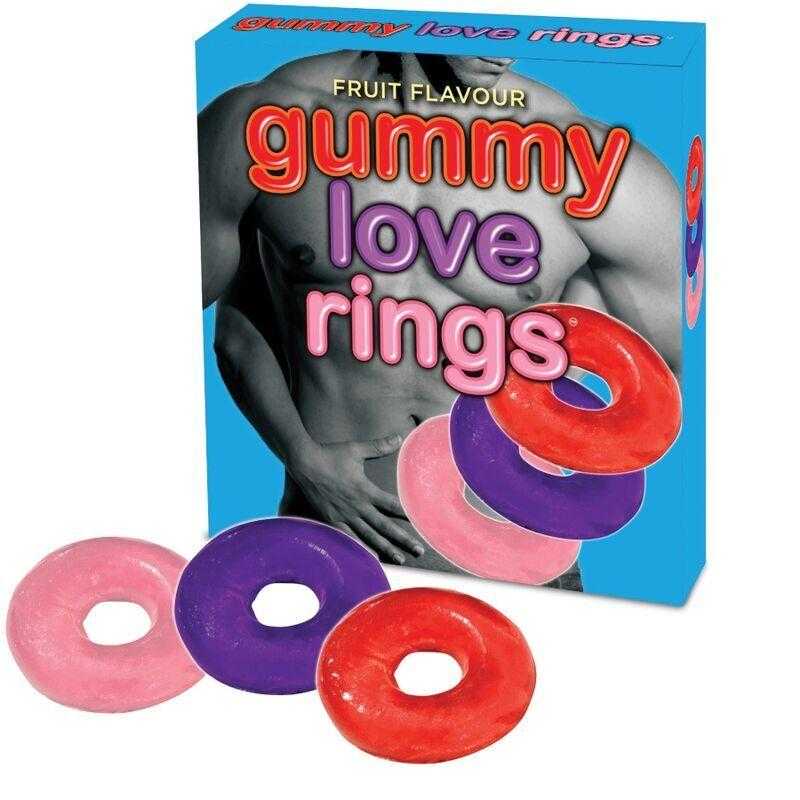 Love rings Cherry Jedlé erekční kroužky 3 ks Spencer Fleetwood