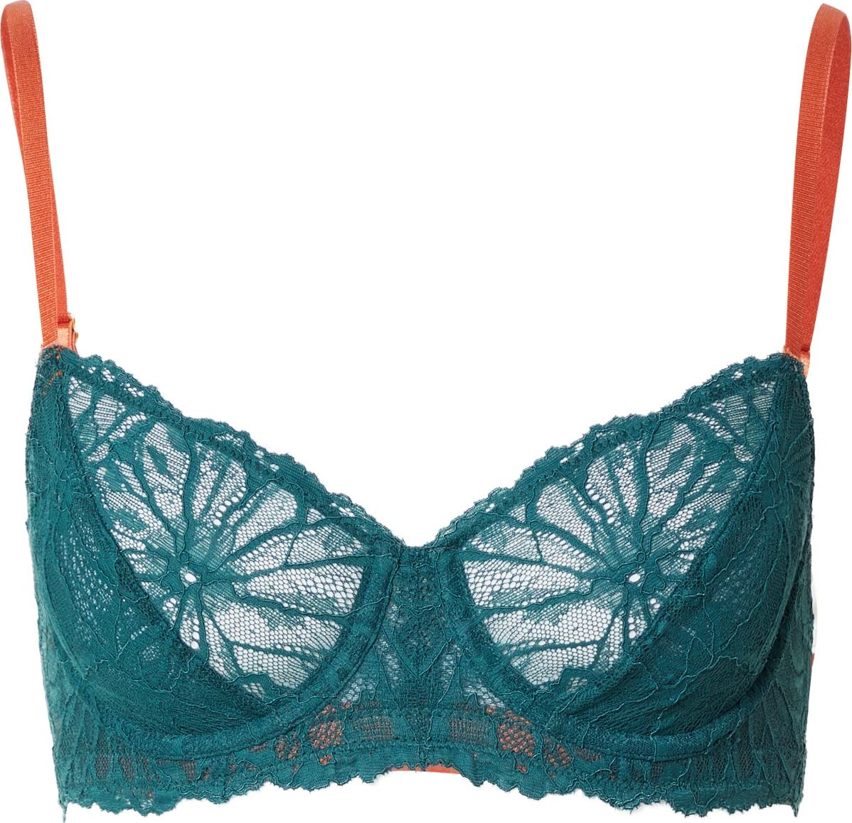 Dora Larsen Podprsenka 'GAIA' tmavě zelená / humrová