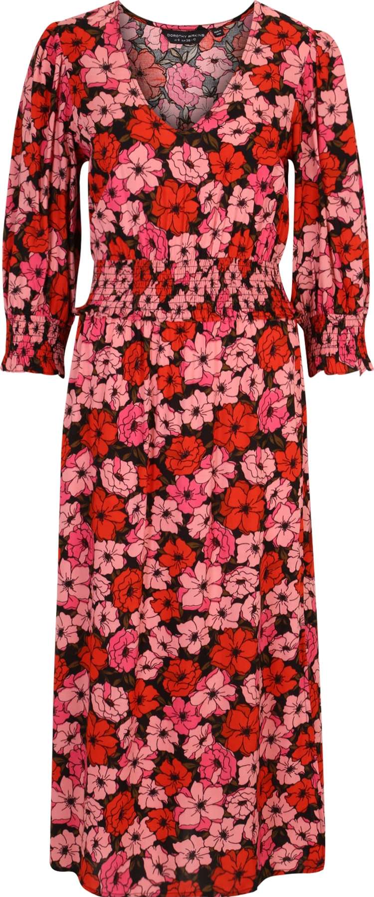 Dorothy Perkins Letní šaty olivová / růžová / červená / černá