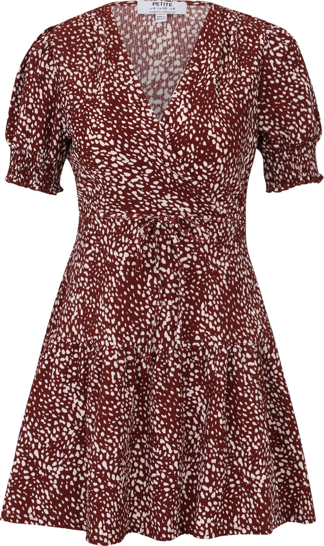 Dorothy Perkins Petite Šaty červená třešeň / bílá