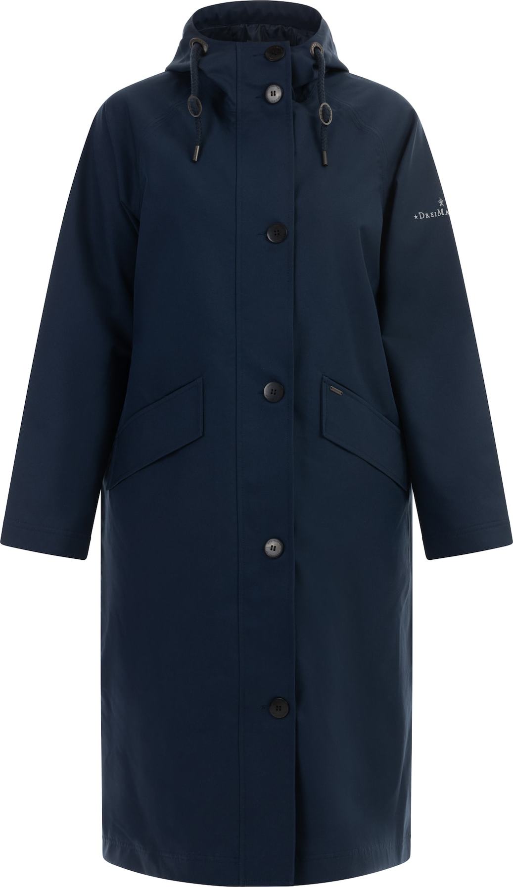 DreiMaster Klassik Funkční kabát marine modrá / bílá