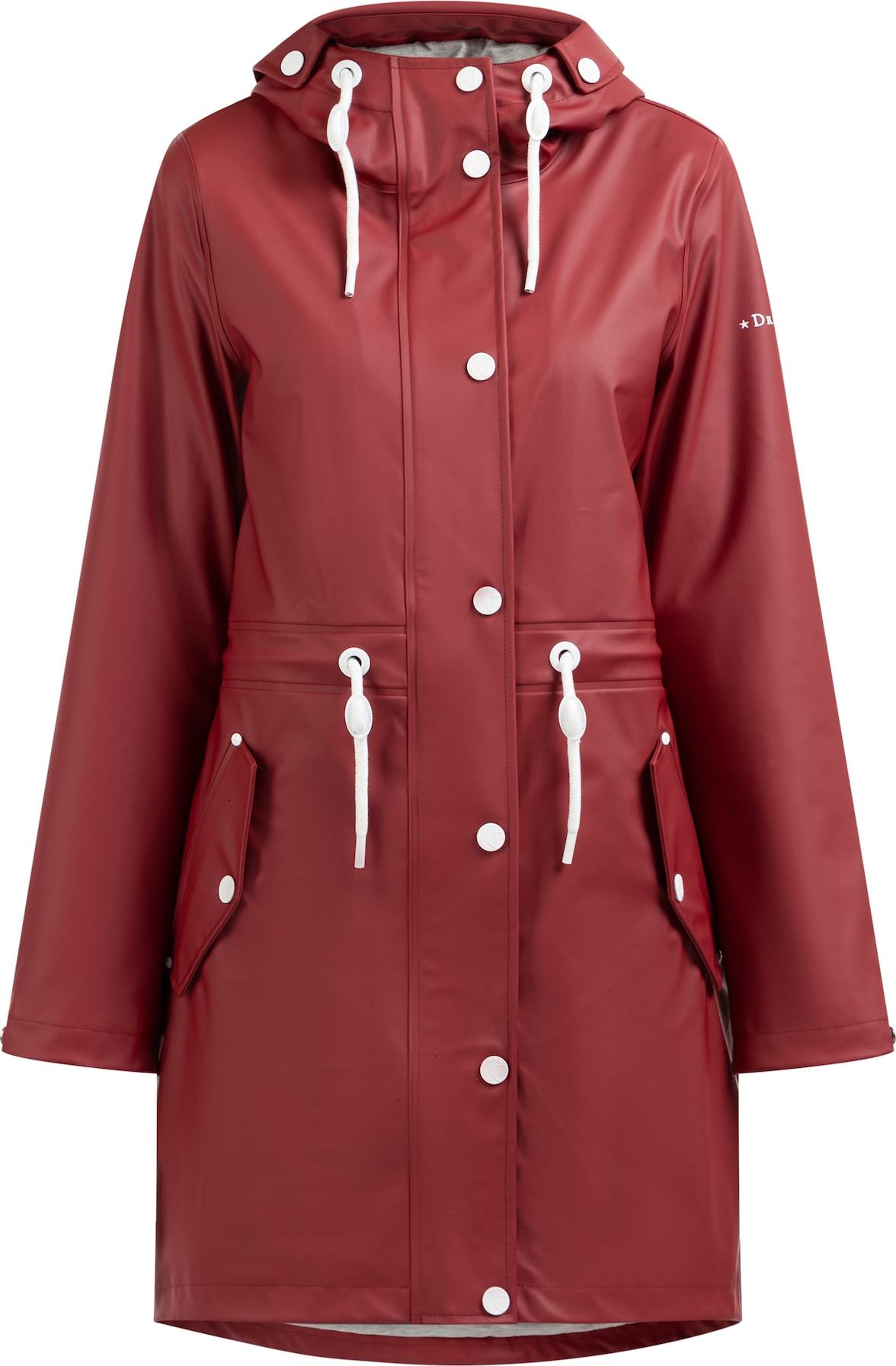 DreiMaster Maritim Funkční kabát karmínově červené / bílá