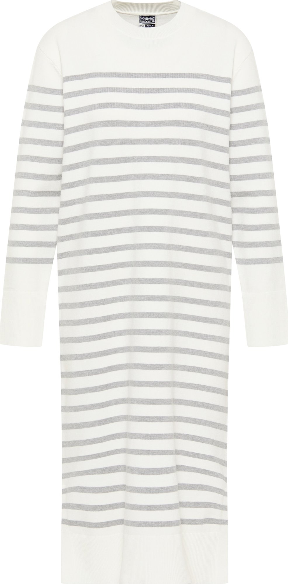 DreiMaster Maritim Úpletové šaty světle šedá / barva bílé vlny