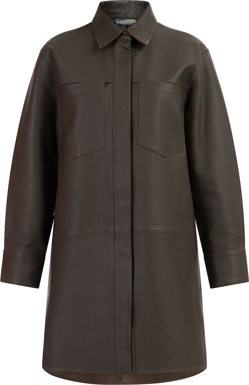 DreiMaster Vintage Přechodná bunda tmavě hnědá