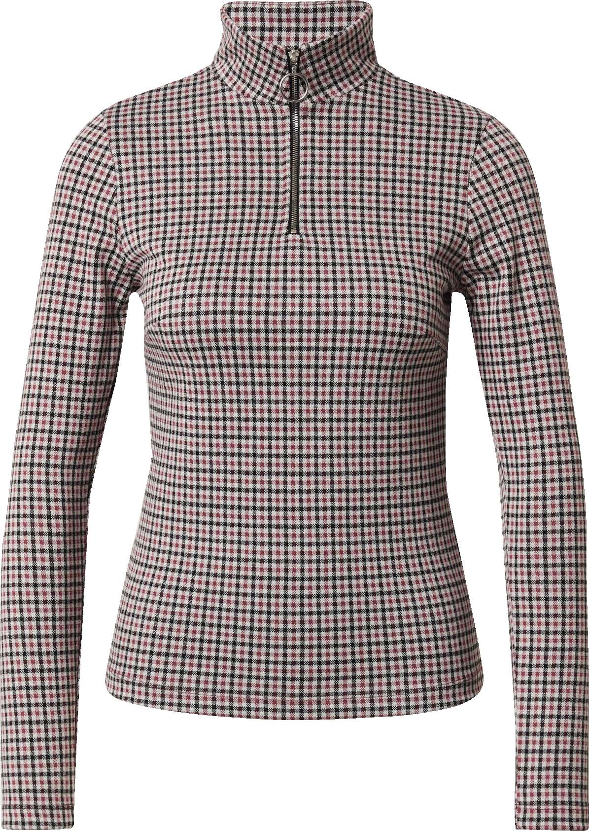 EDITED Tričko 'Svetlana' námořnická modř / burgundská červeň / bílá