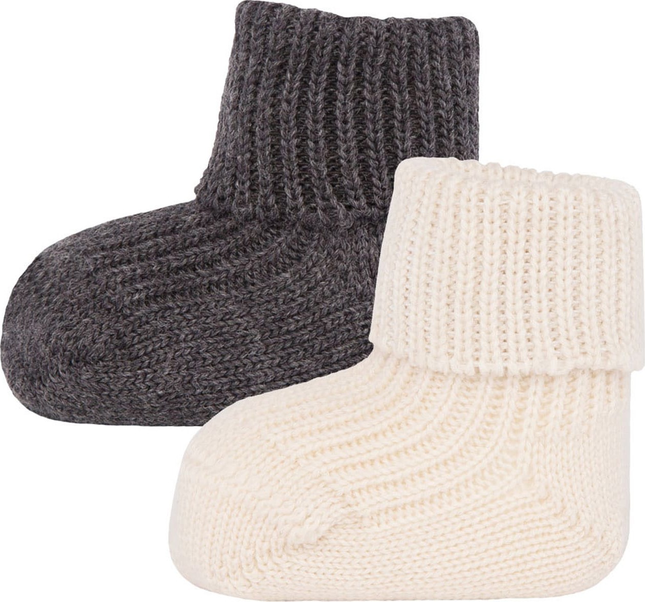 EWERS Ponožky antracitová / barva bílé vlny