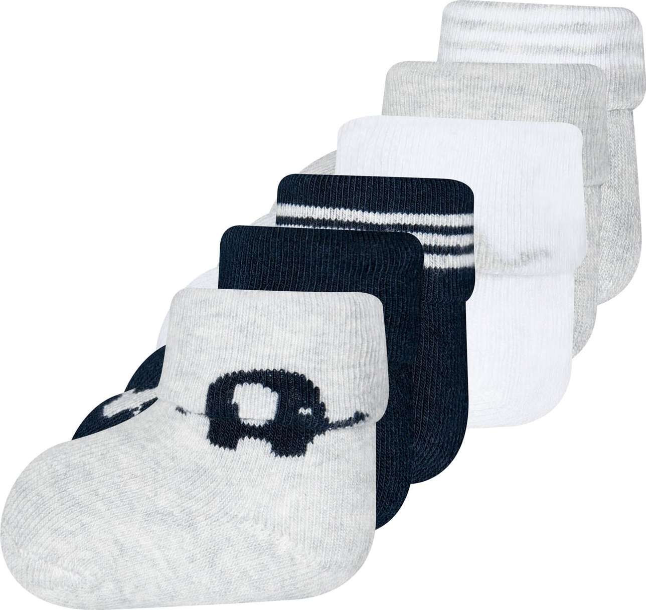 EWERS Ponožky modrá / šedá / bílá