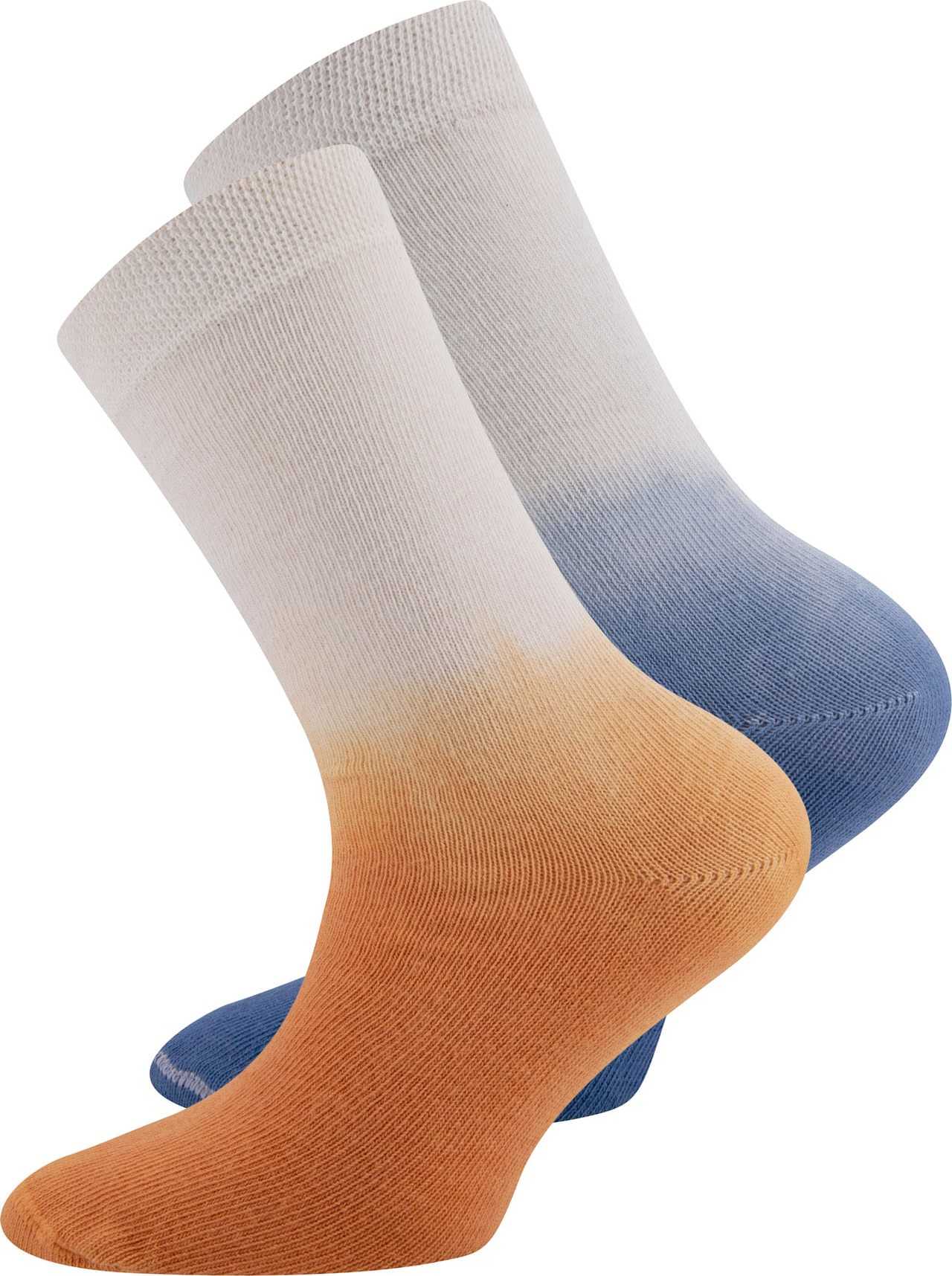 EWERS Ponožky modrá / tmavě oranžová / bílá