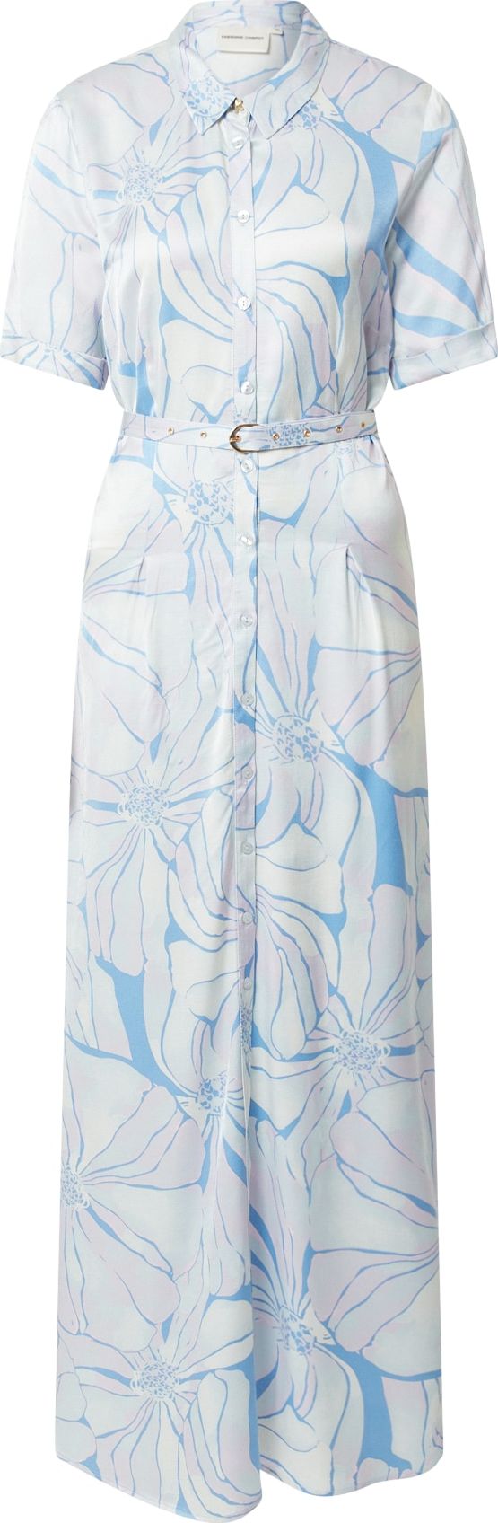 Fabienne Chapot Košilové šaty 'Mia' azurová / světlemodrá / mátová / pastelová fialová