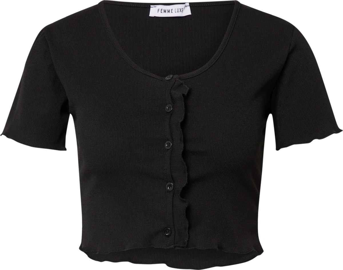 Femme Luxe Tričko 'BRIA' černá