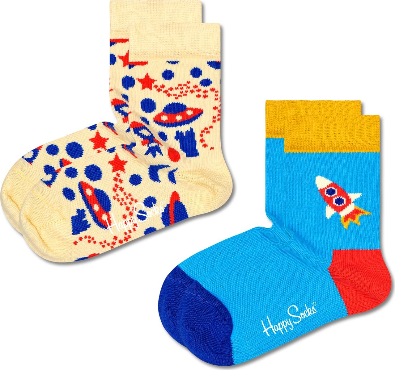 Happy Socks Ponožky námořnická modř / světlemodrá / pastelově žlutá / červená