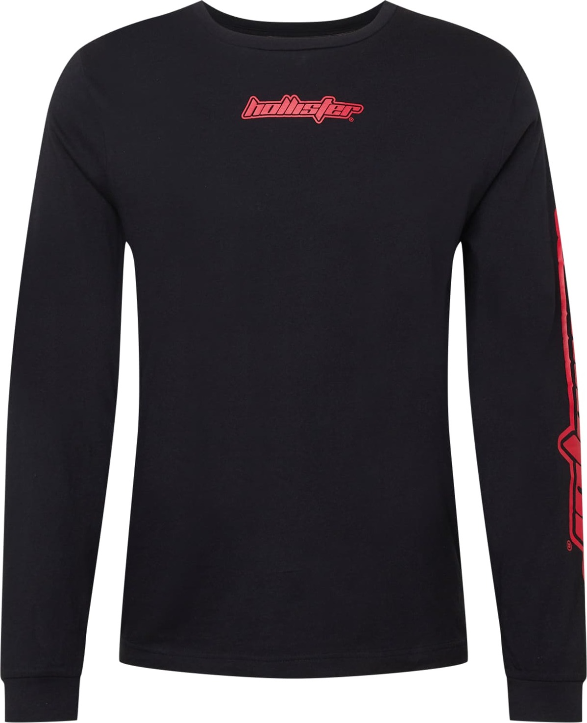 HOLLISTER Tričko červená / černá