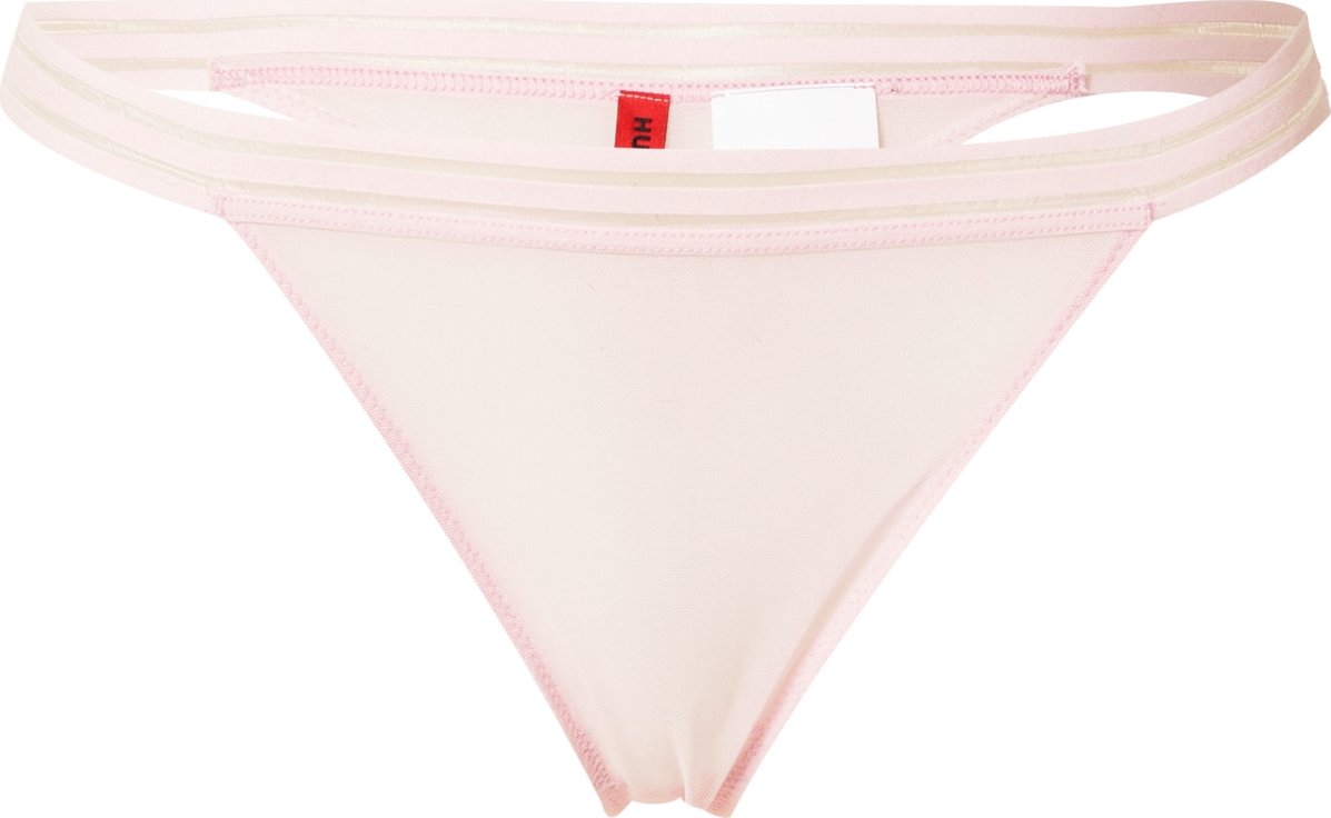 HUGO Tanga pastelově růžová
