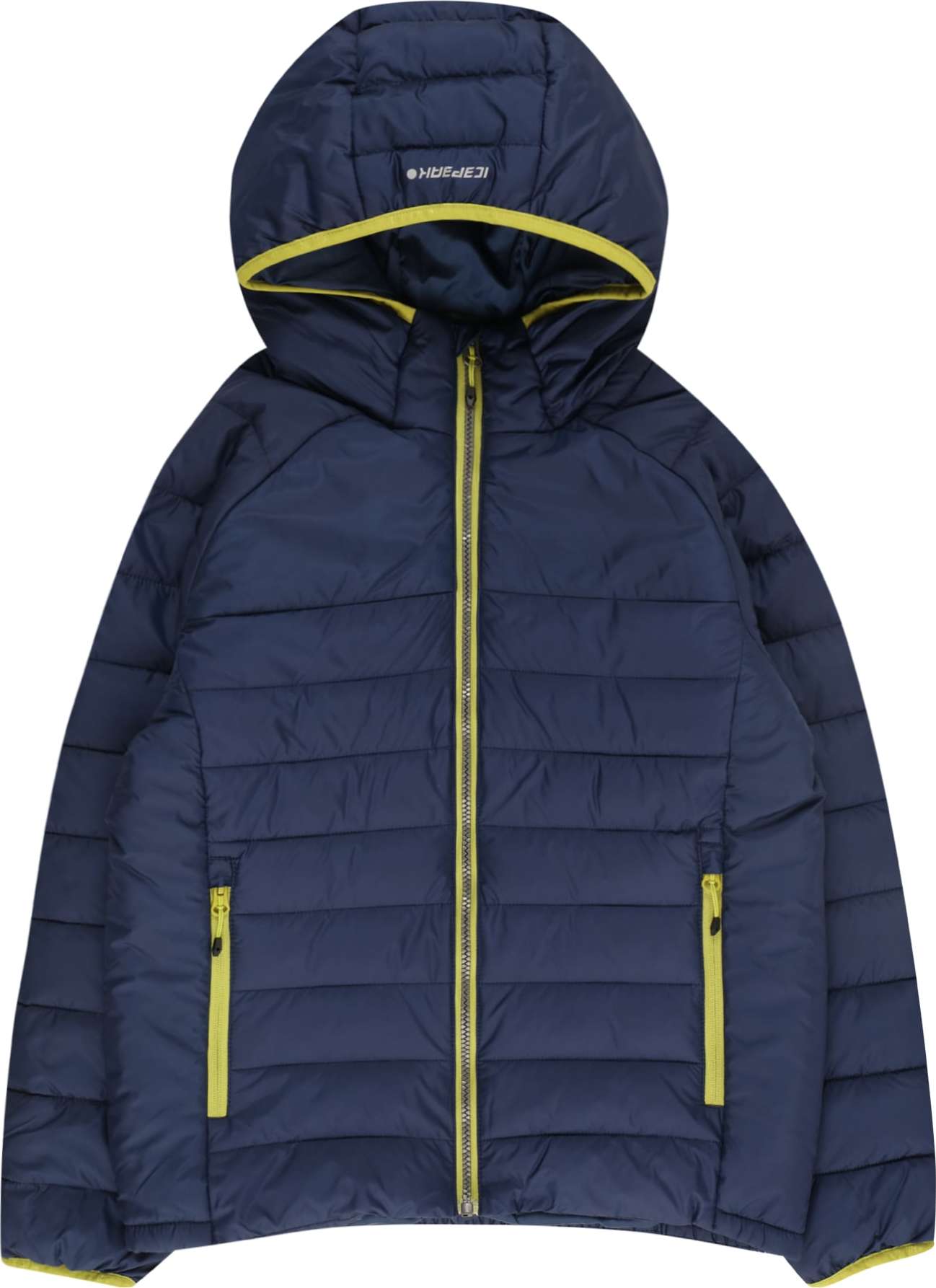 ICEPEAK Outdoorová bunda 'KAMIAH' enciánová modrá / žlutá / světle šedá