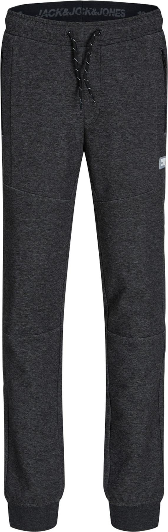 Jack & Jones Junior Kalhoty 'Will' šedá / tmavě šedá / bílá