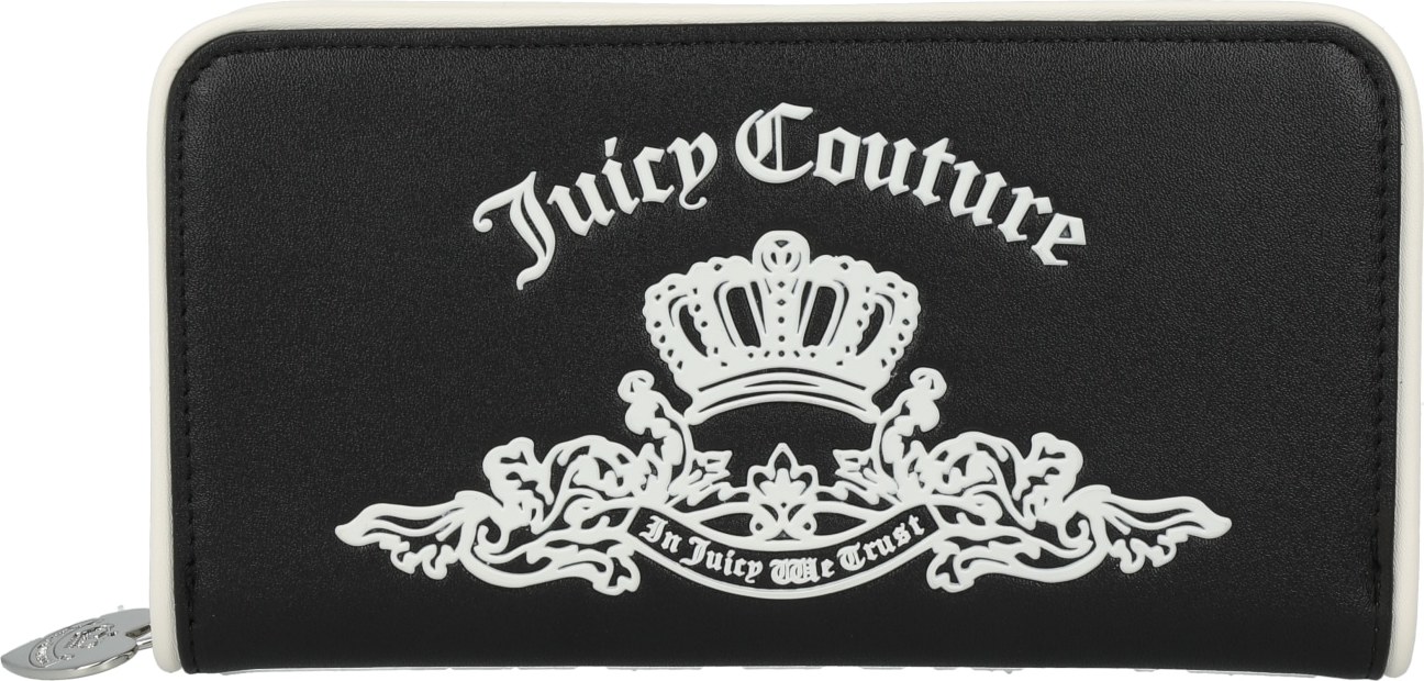 Juicy Couture Peněženka 'Heather' černá / bílá