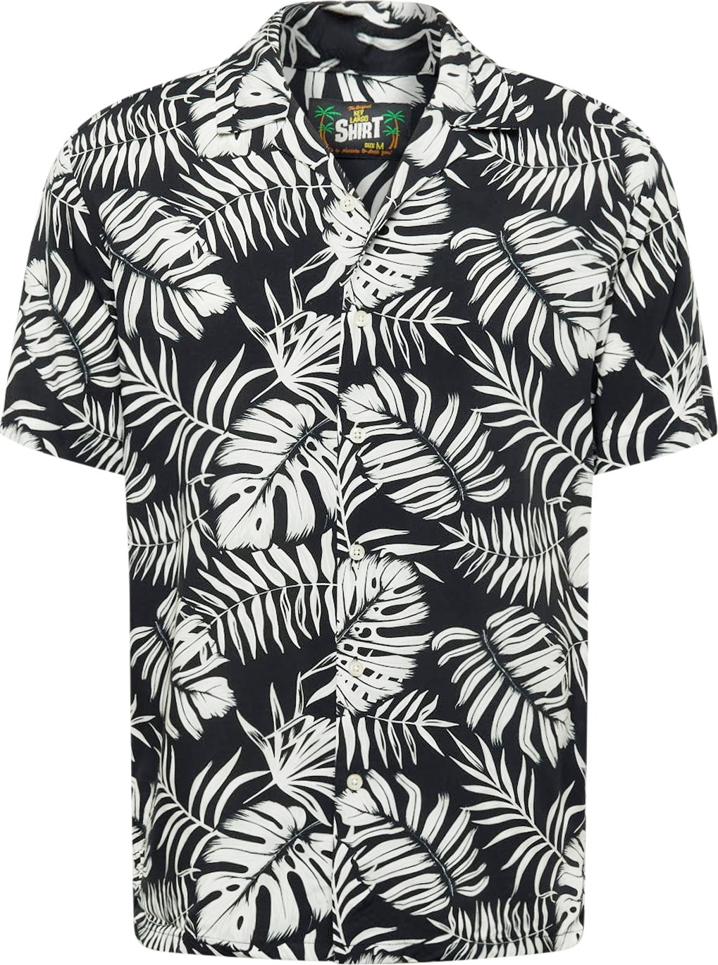 Key Largo Košile 'Havanna' černá / bílá