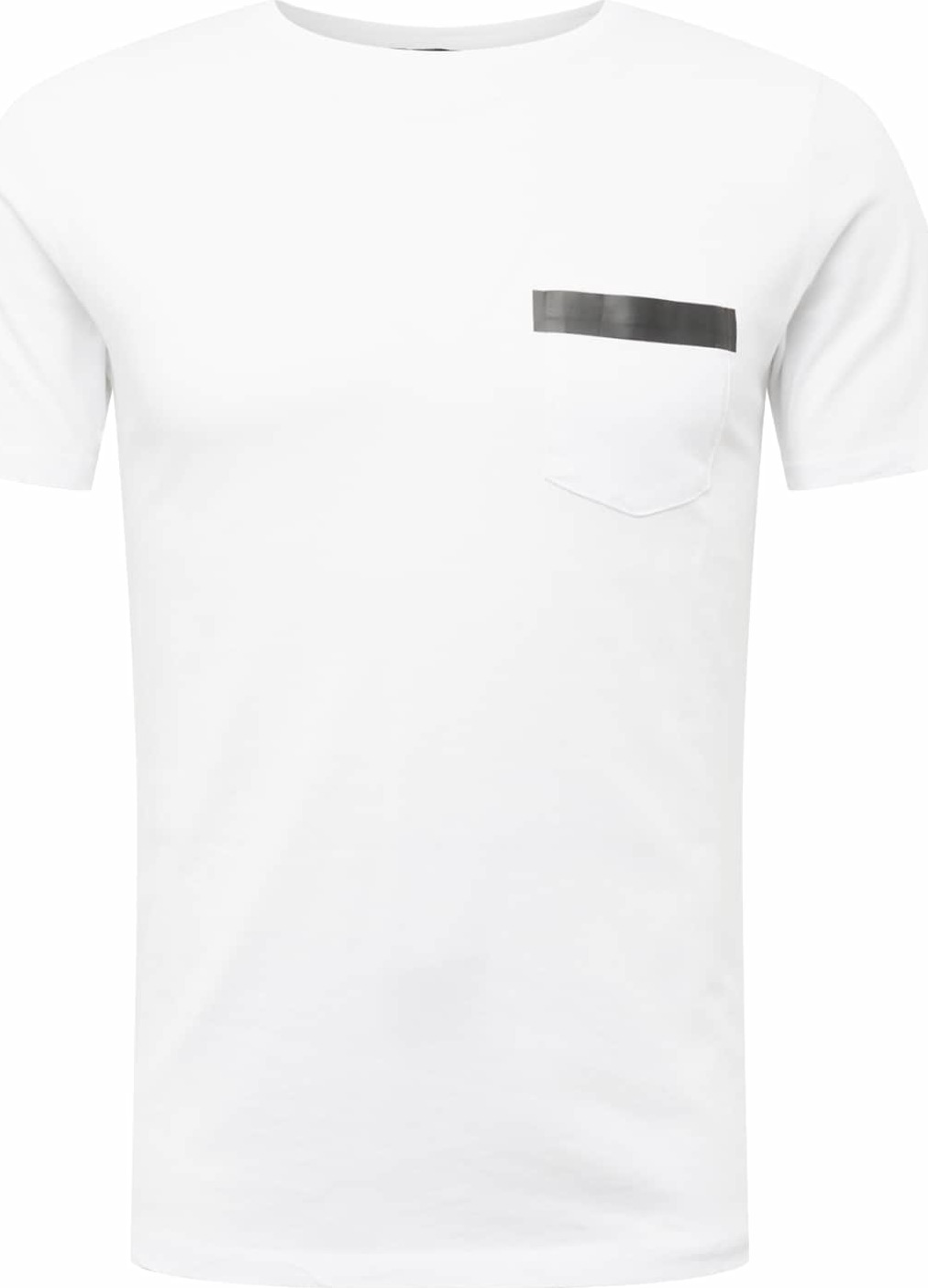 Key Largo Tričko 'BORIS' černá / bílá