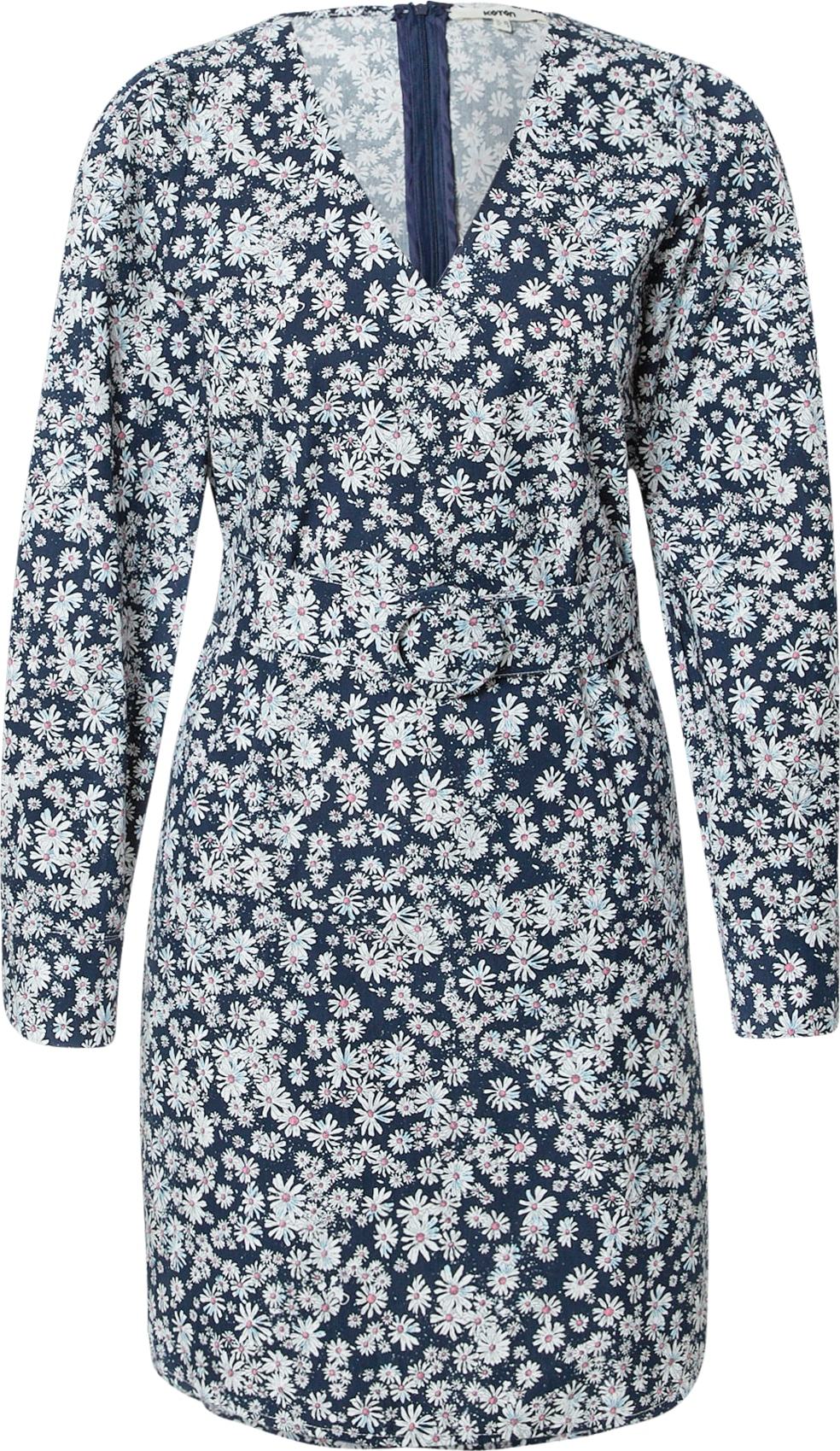 Koton Šaty tmavě modrá / růžová / bílá