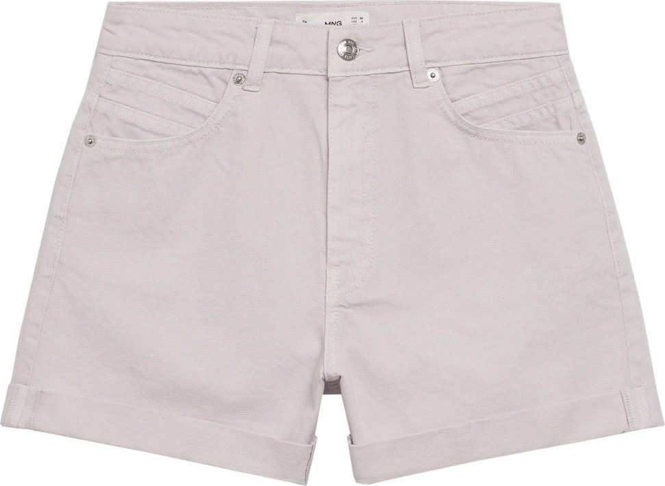 MANGO Kalhoty pastelová fialová