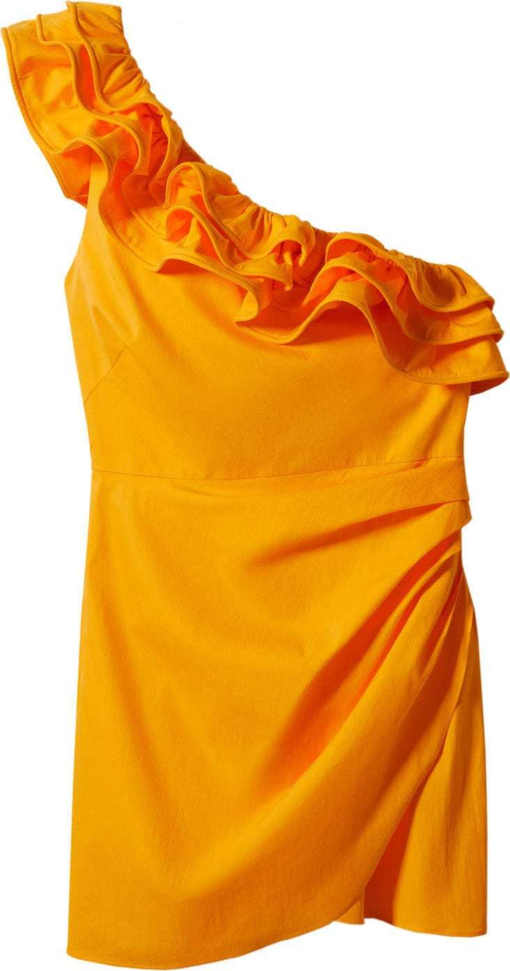 MANGO Koktejlové šaty 'Honey' oranžová