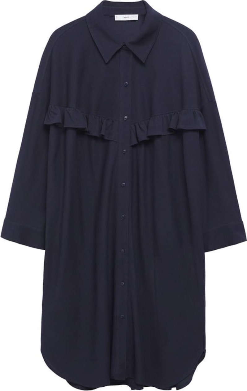 MANGO Košilové šaty 'Sara' námořnická modř
