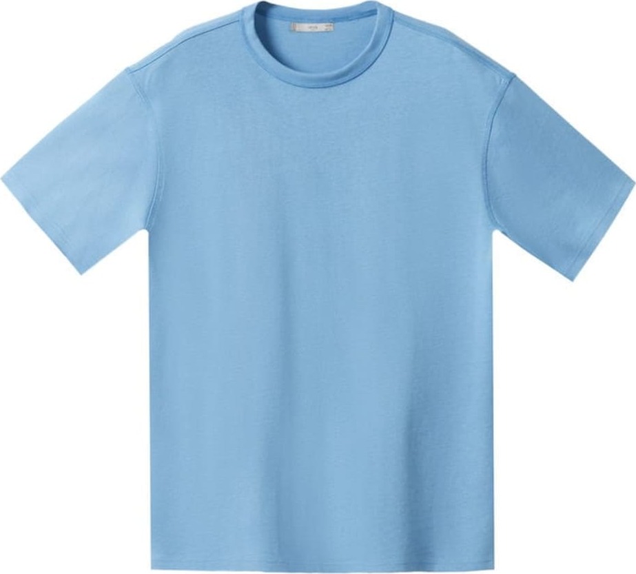 MANGO MAN Tričko 'Anouk' světlemodrá