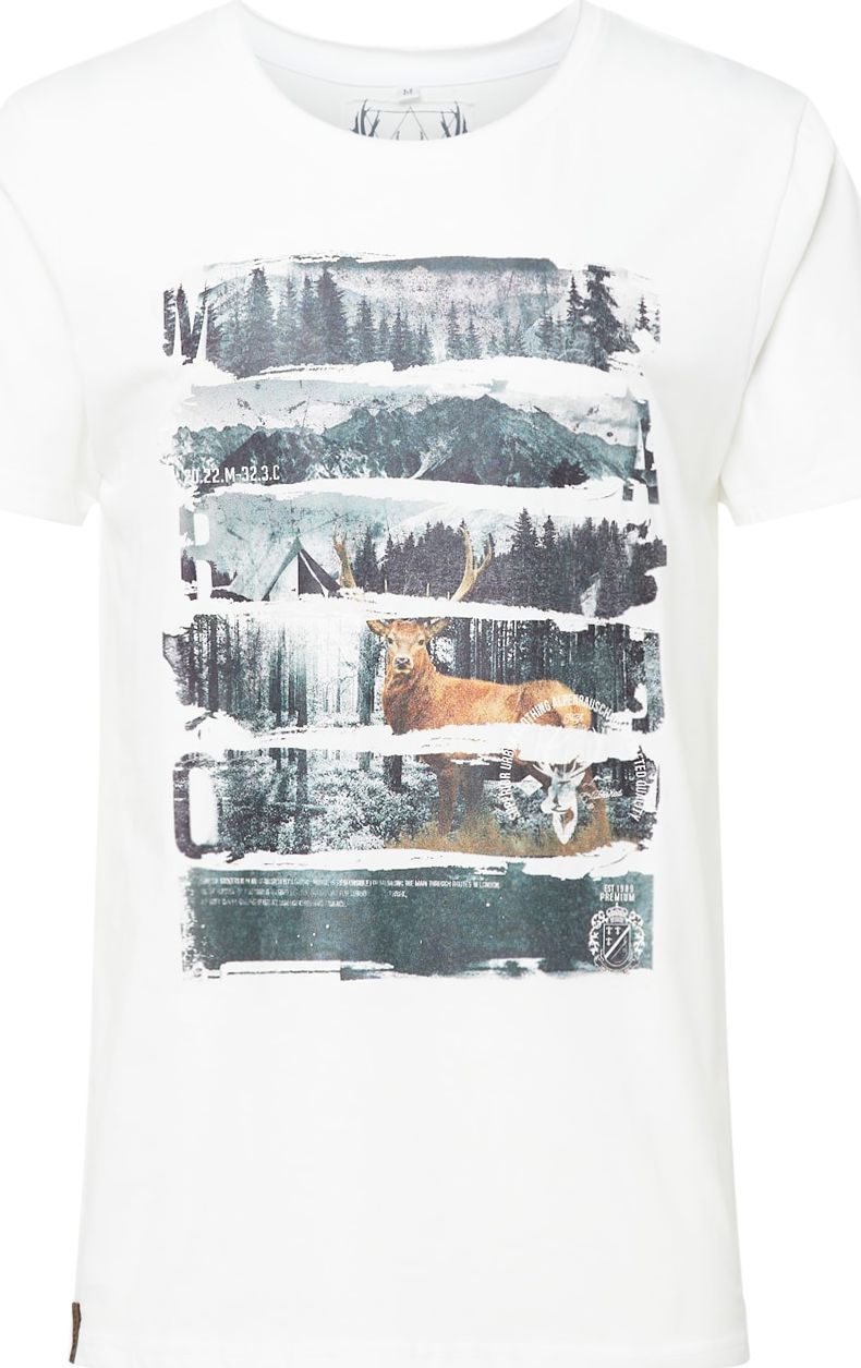 MARJO Tričko 'Luke' mix barev / bílá