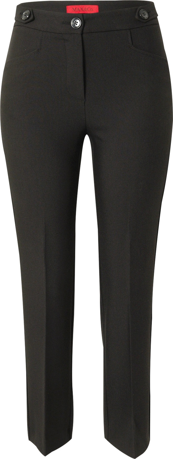 MAX&Co. Kalhoty s puky 'ORTENSIA' černá