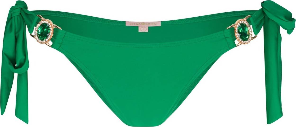 Moda Minx Spodní díl plavek 'Amour' zlatá / smaragdová / trávově zelená / průhledná