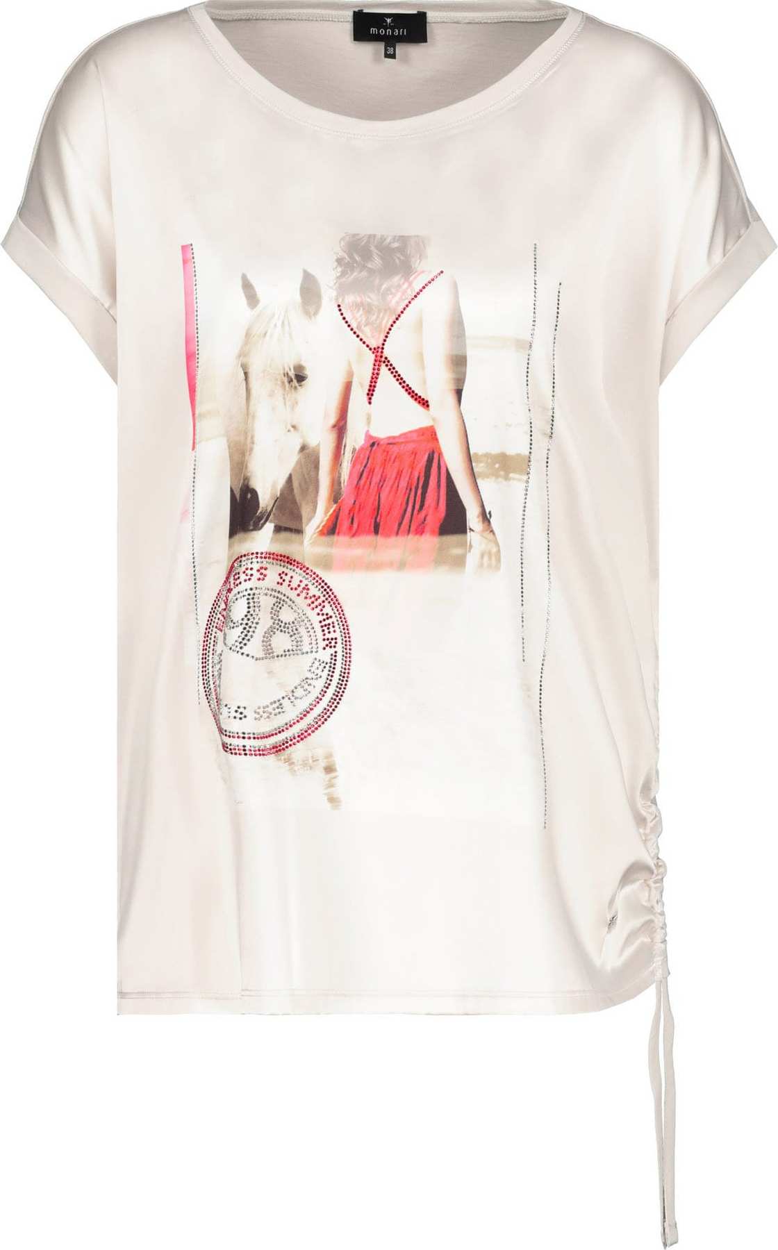 monari Tričko béžová / písková / červená