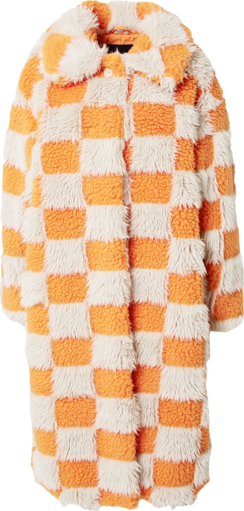 Monki Přechodný kabát 'Freya' béžová / bílá