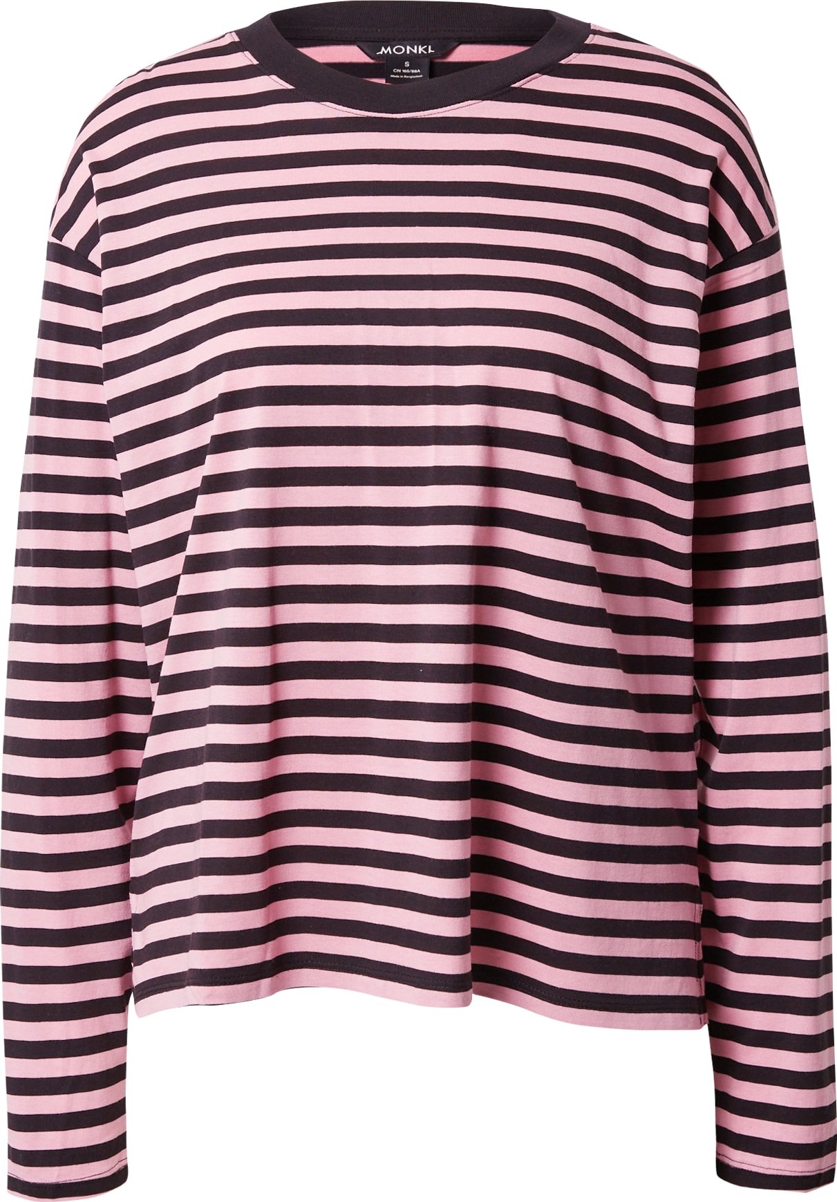 Monki Tričko pink / černá