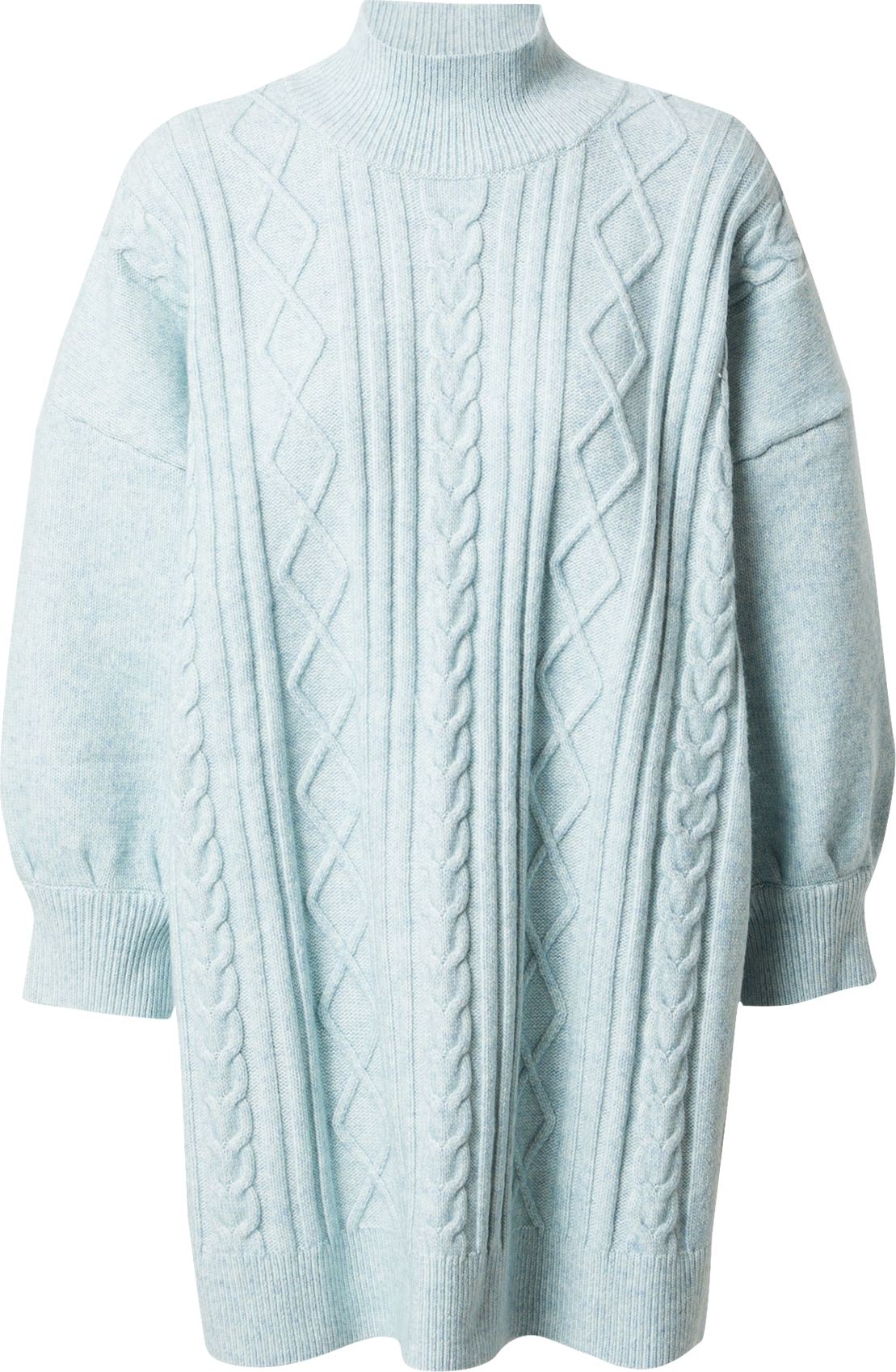 Monki Úpletové šaty modrá