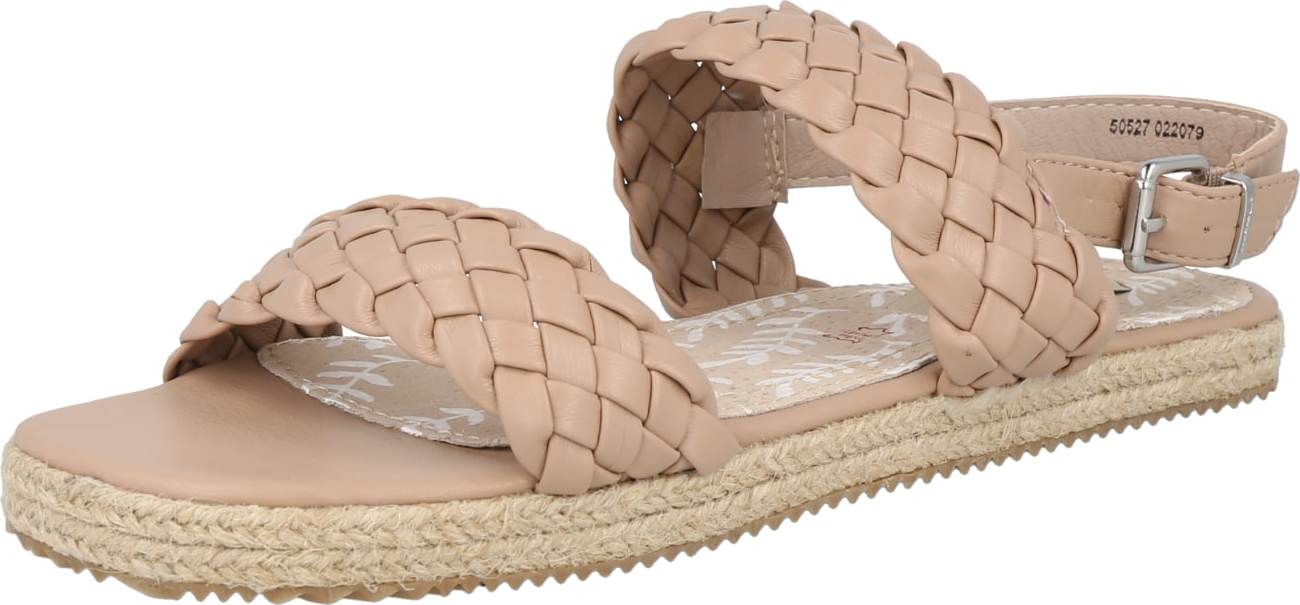 MTNG Sandály 'FLAT' béžová