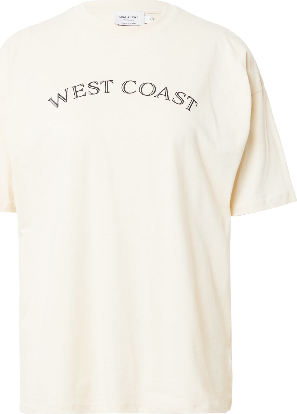 NA-KD Tričko černá / offwhite