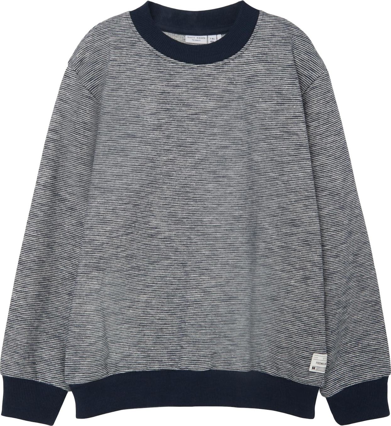 NAME IT Mikina 'VILMAR' námořnická modř / bílá