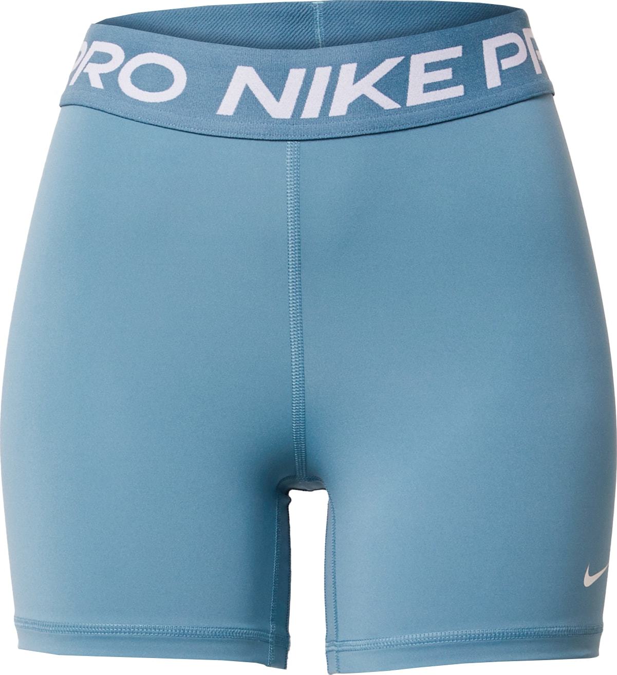 NIKE Sportovní kalhoty modrá džínovina / bílá