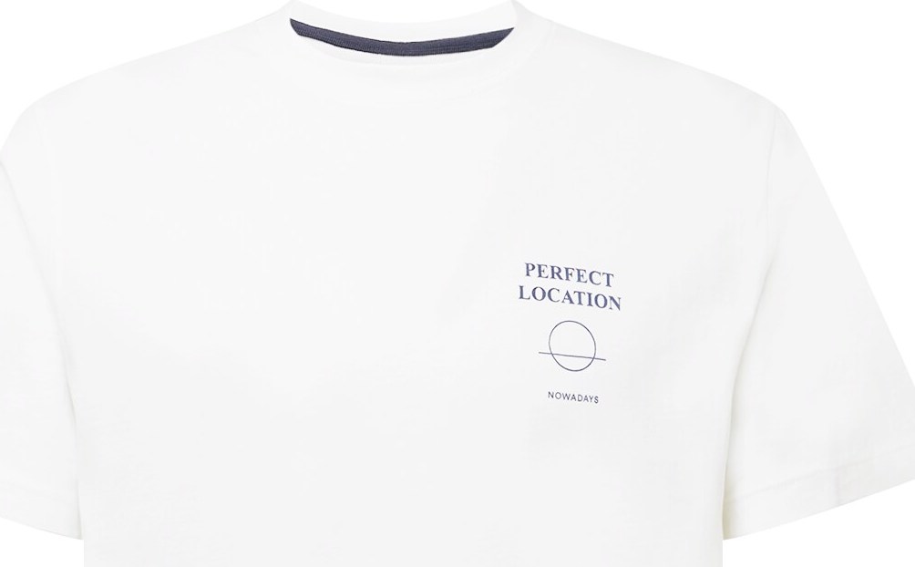 NOWADAYS Tričko modrá / bílá
