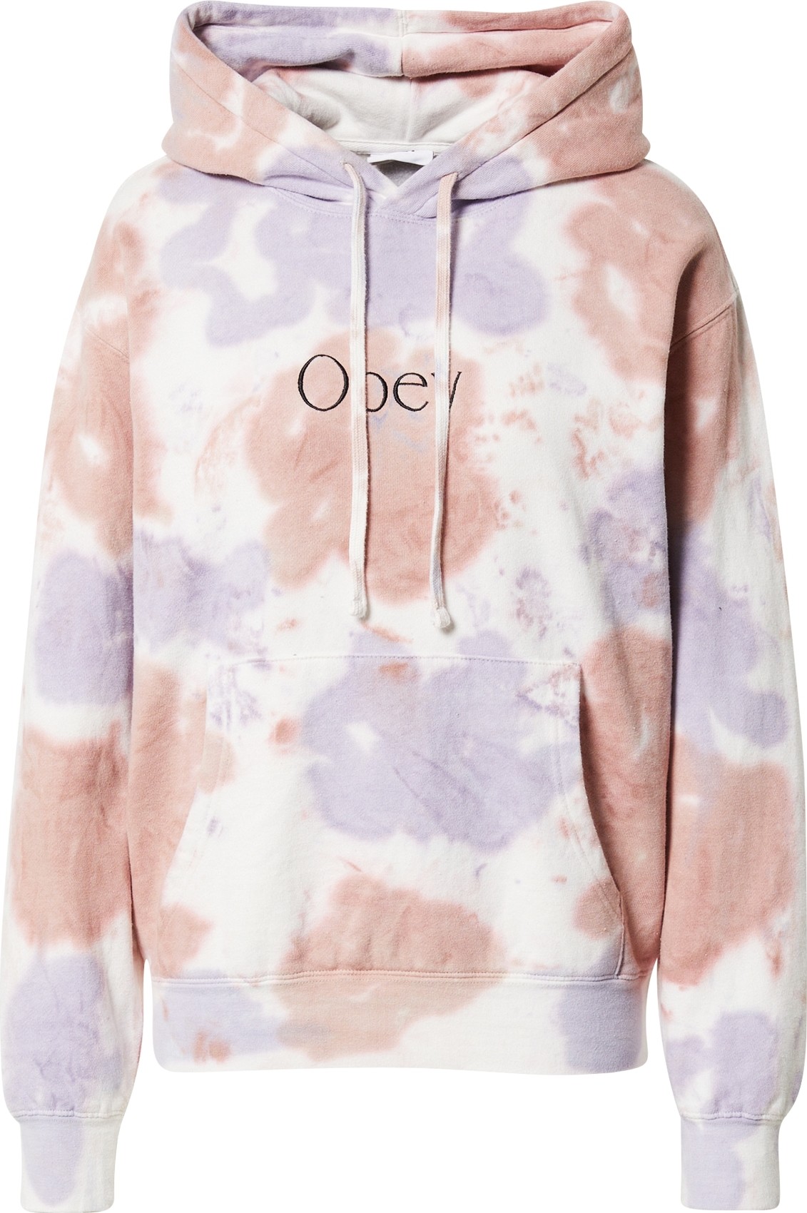 Obey Mikina 'LIMITLESS' světle fialová / starorůžová / bílá