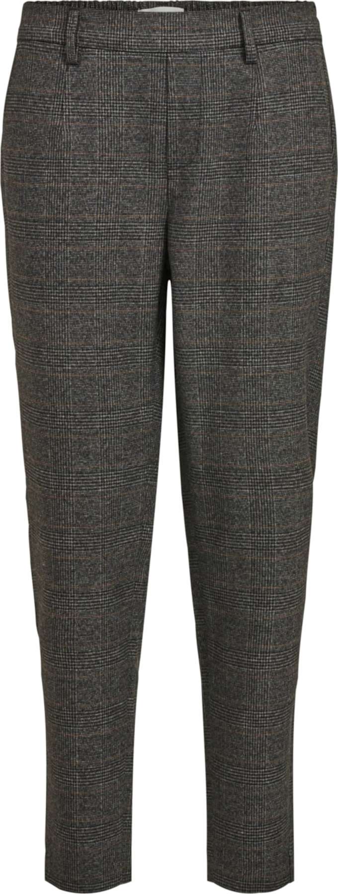 OBJECT Chino kalhoty 'Lisa' hnědá / černá / bílá