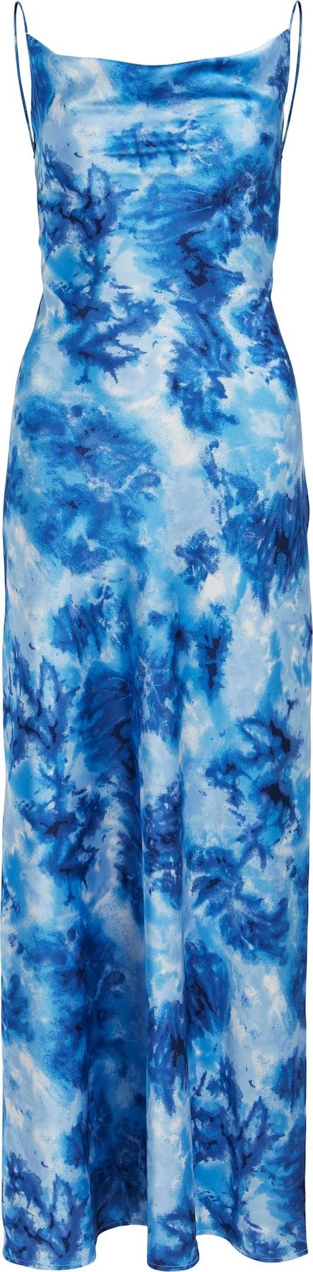 OBJECT Šaty 'PAPAYA' marine modrá / světlemodrá