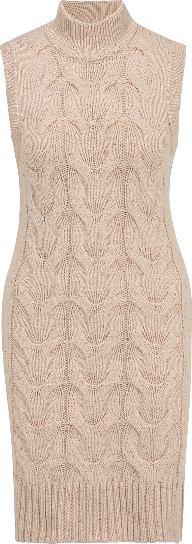 OBJECT Tall Úpletové šaty 'AMINA' béžová