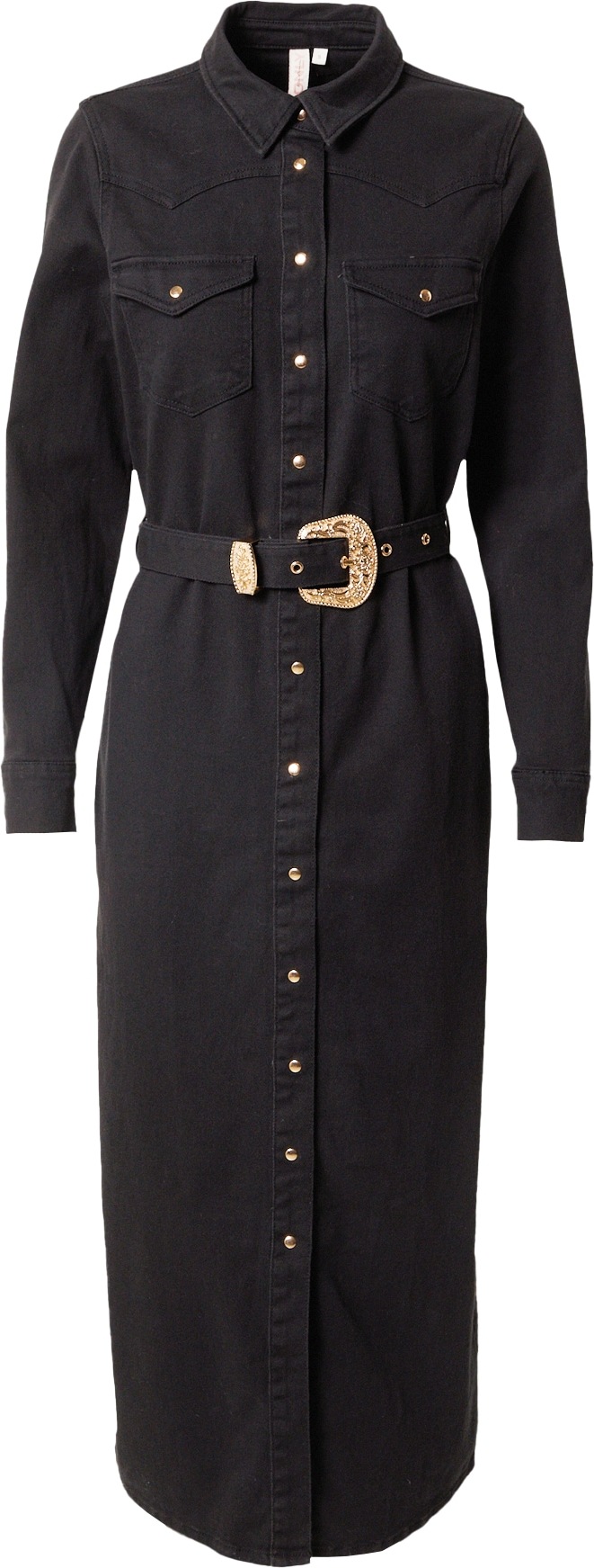 ONLY Košilové šaty 'ARCADIA' zlatá / černá