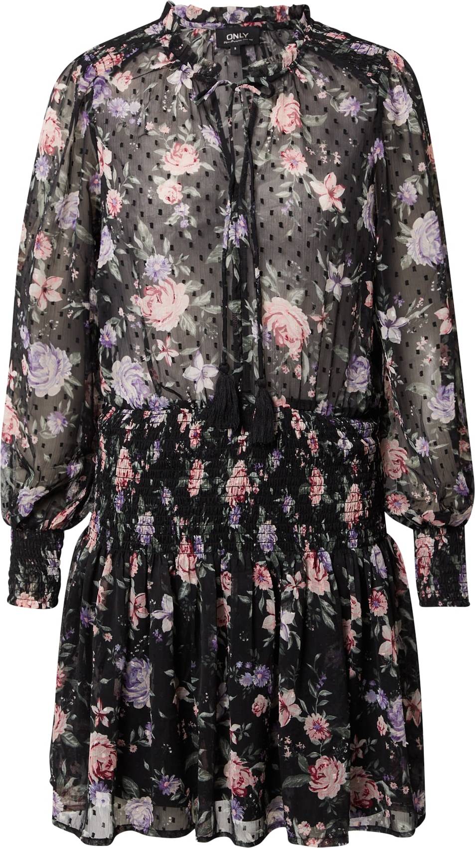 ONLY Košilové šaty 'Lise' zelená / fialová / světle červená / černá / bílá