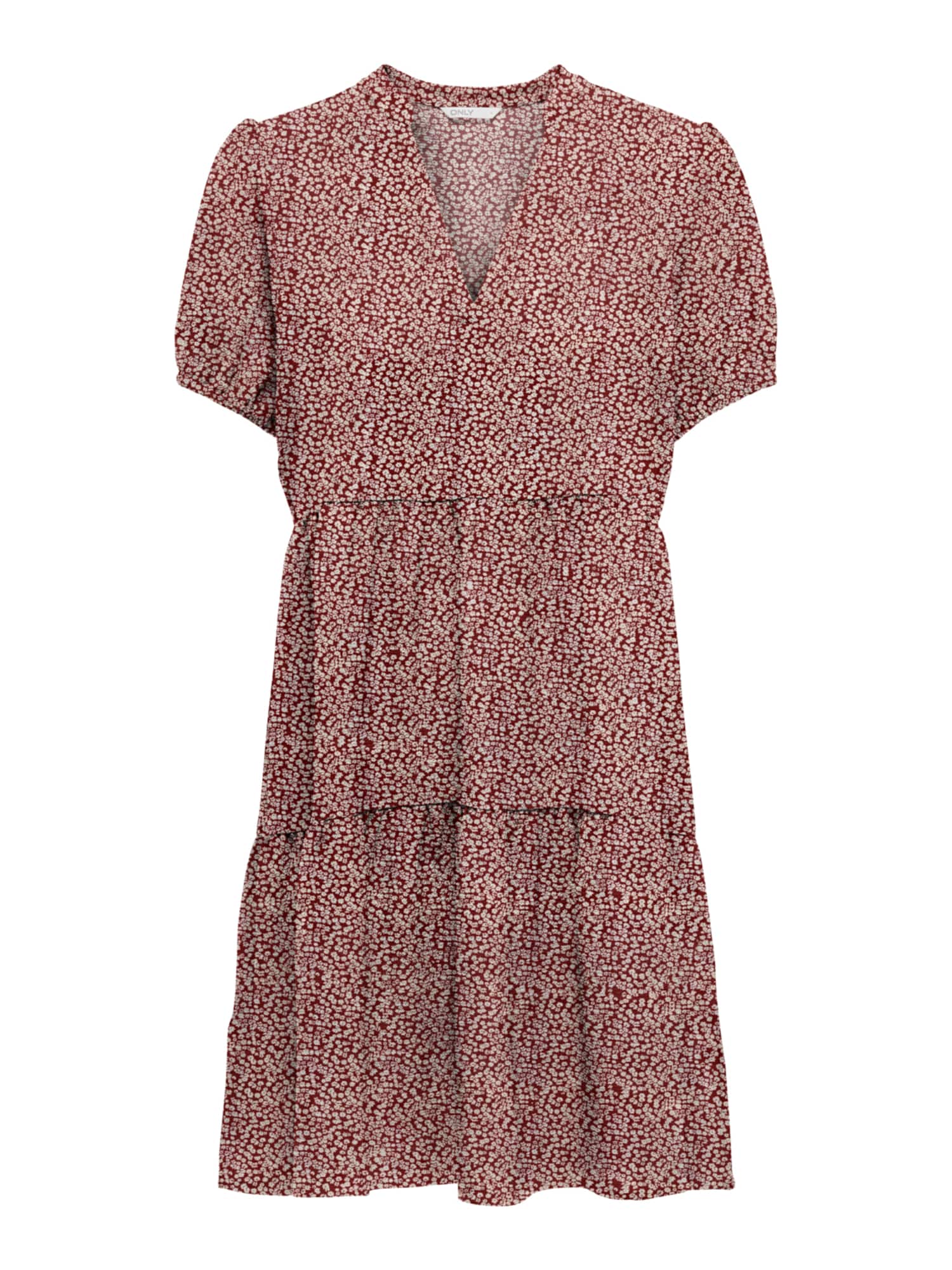 ONLY Šaty 'NOVA LIFE' rezavě červená / bílá