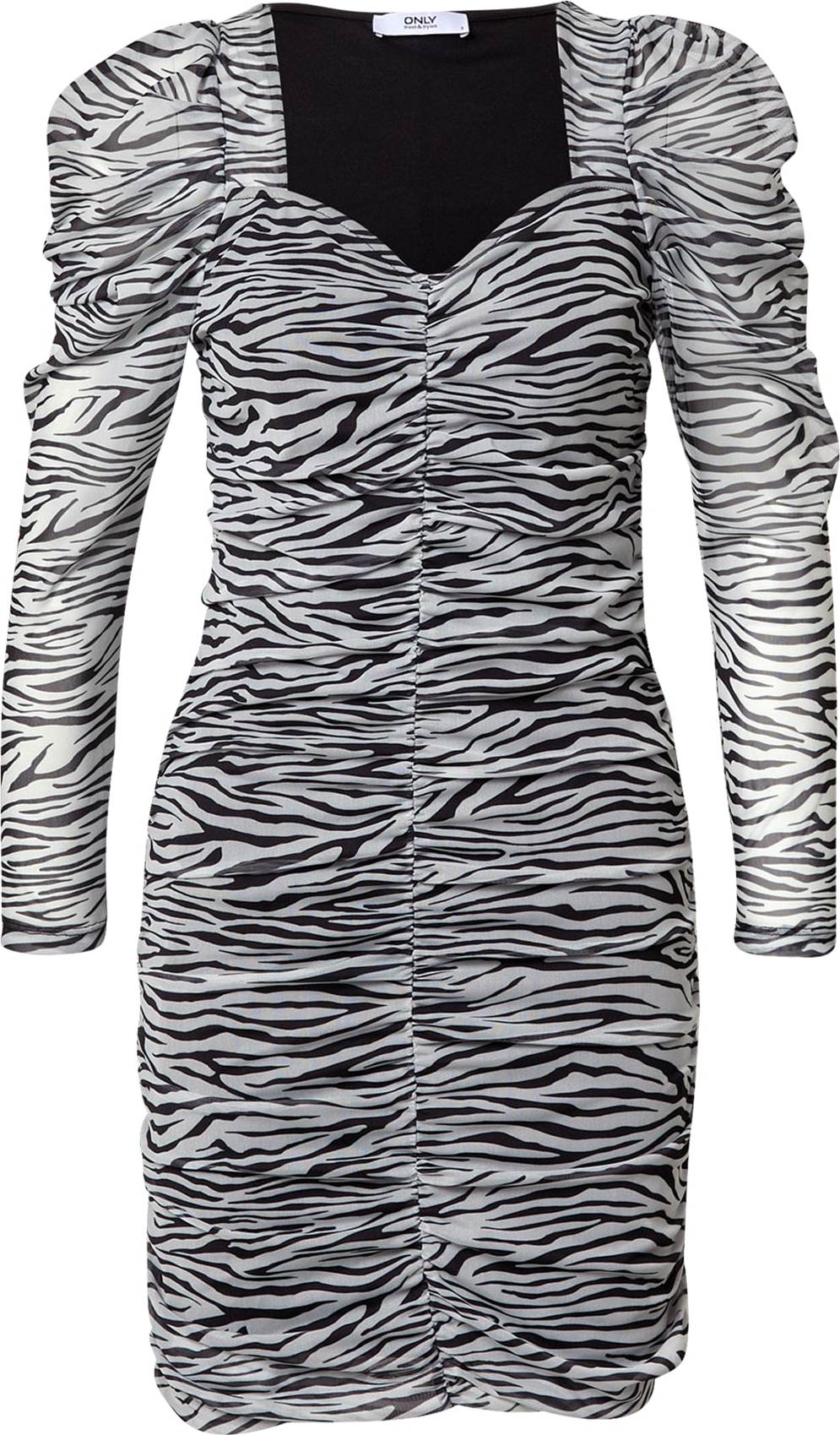 ONLY Šaty 'Sophia' černá / bílá