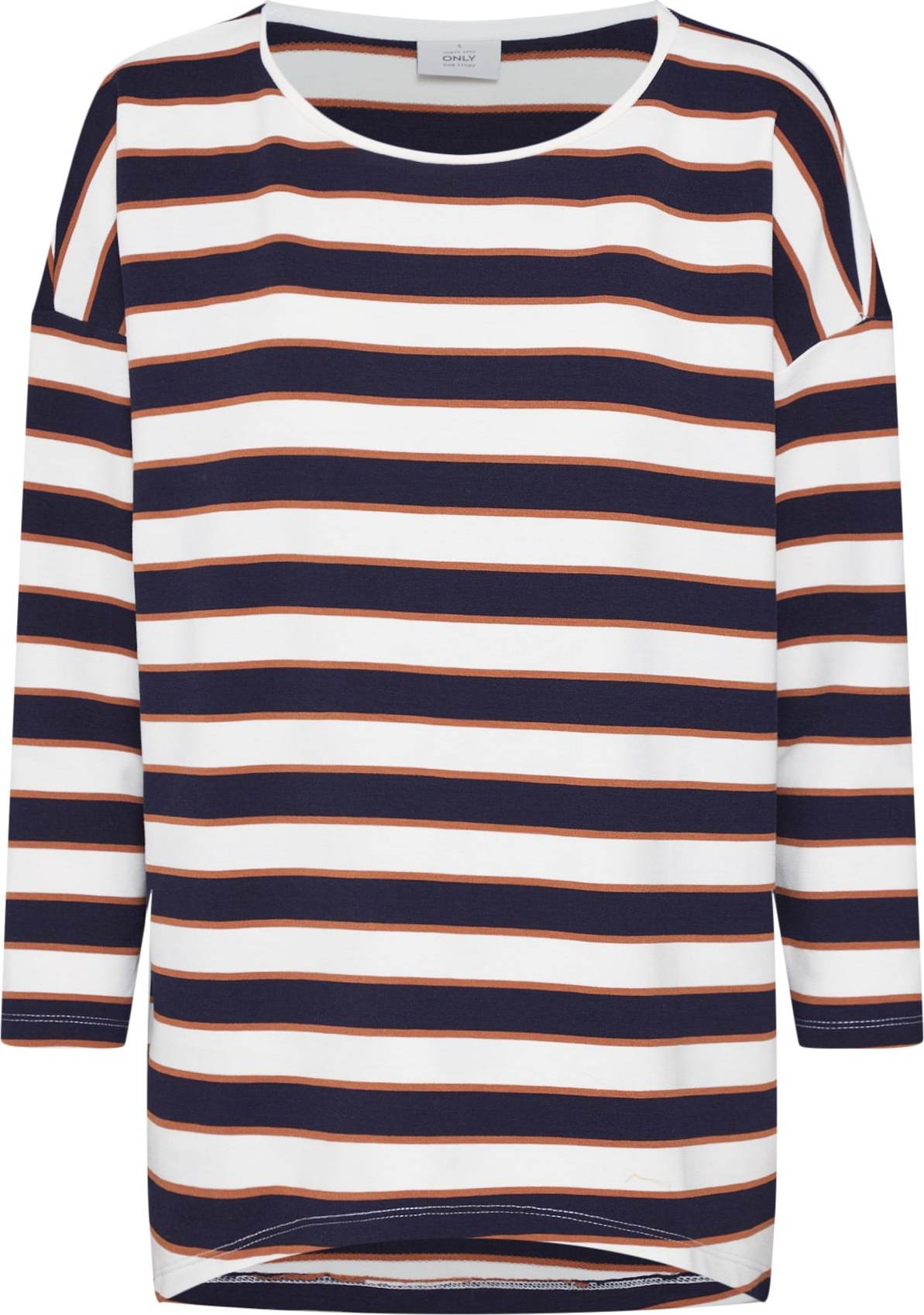 ONLY Tričko 'HAILEY ELCOS' modrá / bílá