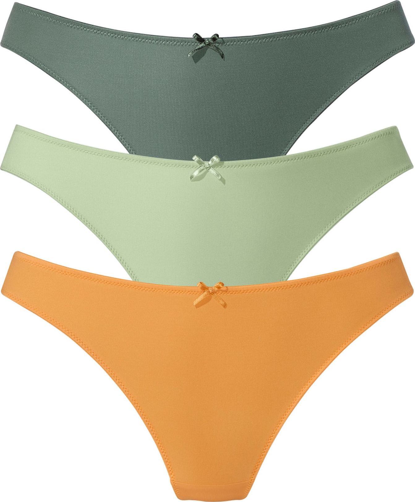 PETITE FLEUR Kalhotky zelená / oranžová